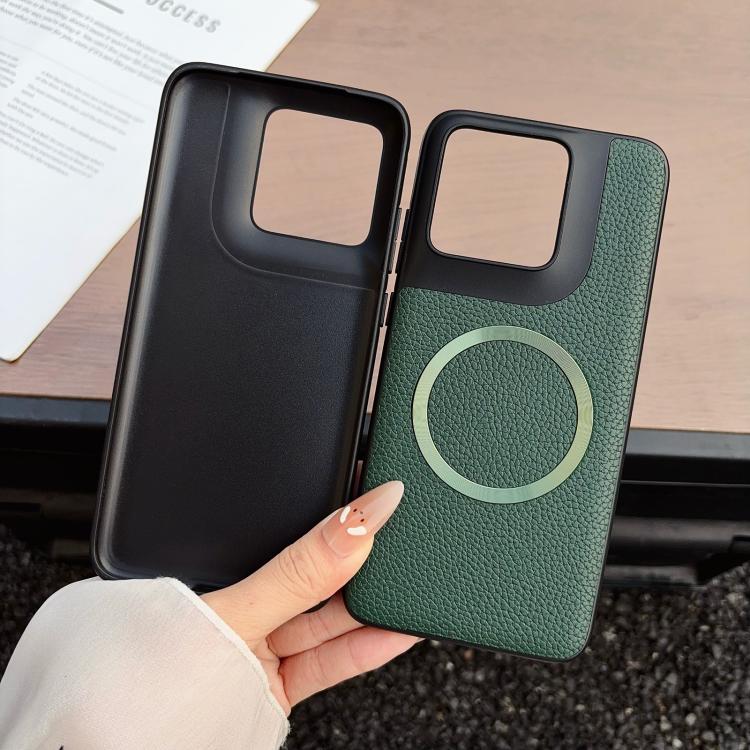 For Motorola Edge 70 Fusion CD Magsafe Magnetic Litchi Texture Phone Case