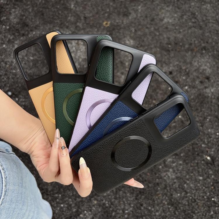 For Motorola Edge 70 Fusion CD Magsafe Magnetic Litchi Texture Phone Case