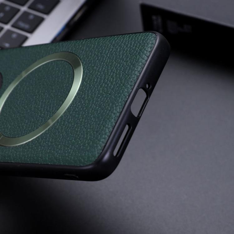 For Motorola Edge 50 Neo CD Magsafe Magnetic Litchi Texture Phone Case