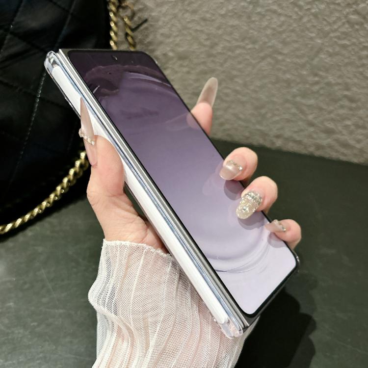 For OPPO Find N6 5G Gilded Shell Pattern Axial Magnetic Phone Case with 360 Holder