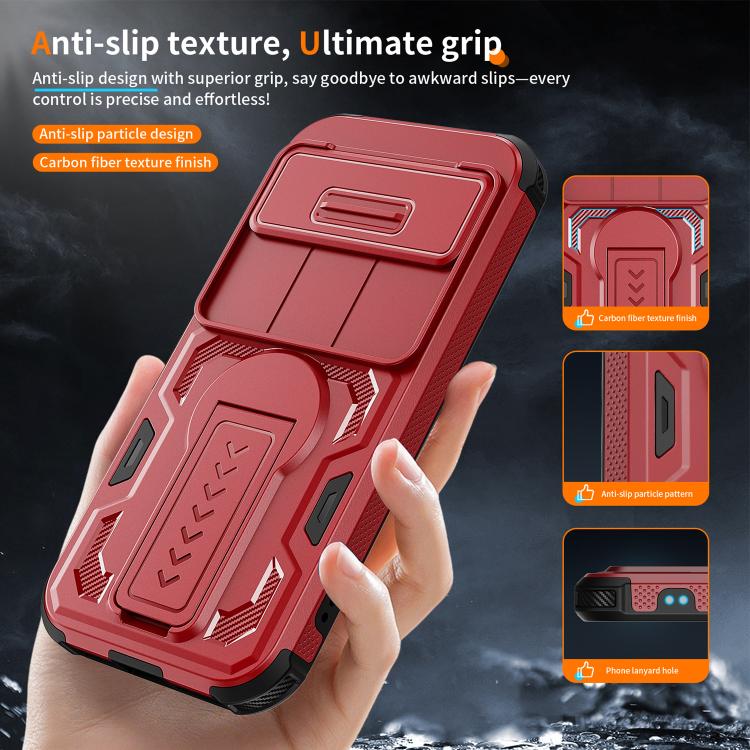 For Google Pixel 10 / 10 Pro / 9 / 9 Pro Slid Camera Shield Invisible Holder PC Hybrid TPU Phone Case