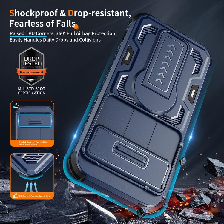 For Google Pixel 10 / 10 Pro / 9 / 9 Pro Slid Camera Shield Invisible Holder PC Hybrid TPU Phone Case