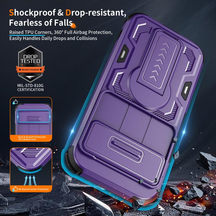 For Google Pixel 10 / 10 Pro / 9 / 9 Pro Slid Camera Shield Invisible Holder PC Hybrid TPU Phone Case