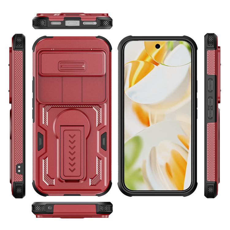 For Google Pixel 10 Pro XL Slid Camera Shield Invisible Holder PC Hybrid TPU Phone Case