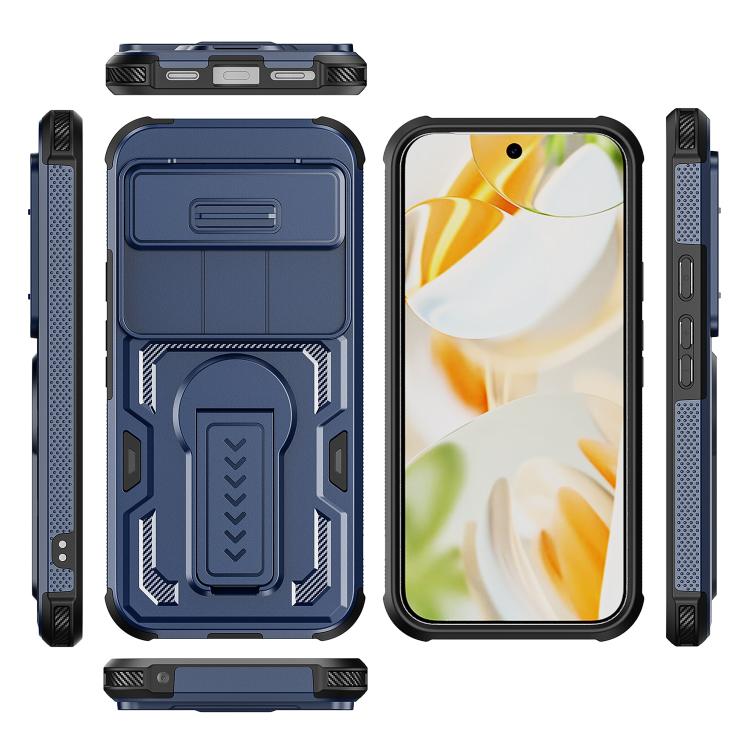 For Google Pixel 10 Pro XL Slid Camera Shield Invisible Holder PC Hybrid TPU Phone Case