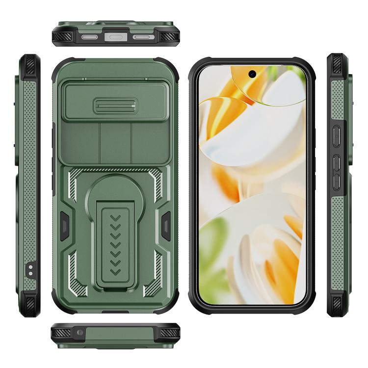 For Google Pixel 10 Pro XL Slid Camera Shield Invisible Holder PC Hybrid TPU Phone Case