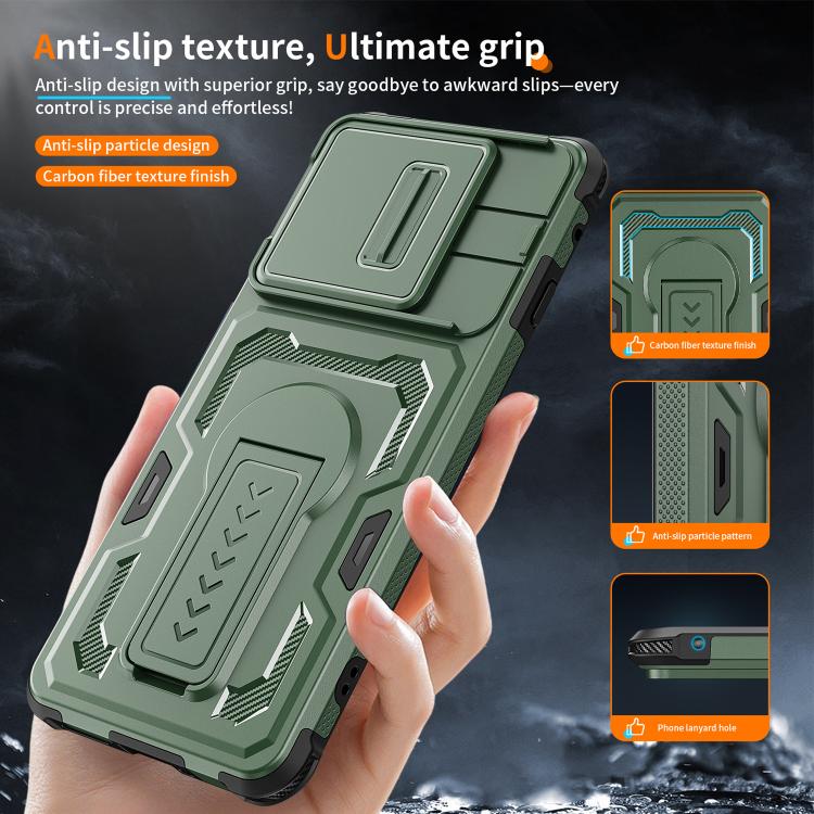 For Motorola Edge 5G 2025 / Edge 60 Pro Slid Camera Shield Invisible Holder PC Hybrid TPU Phone Case