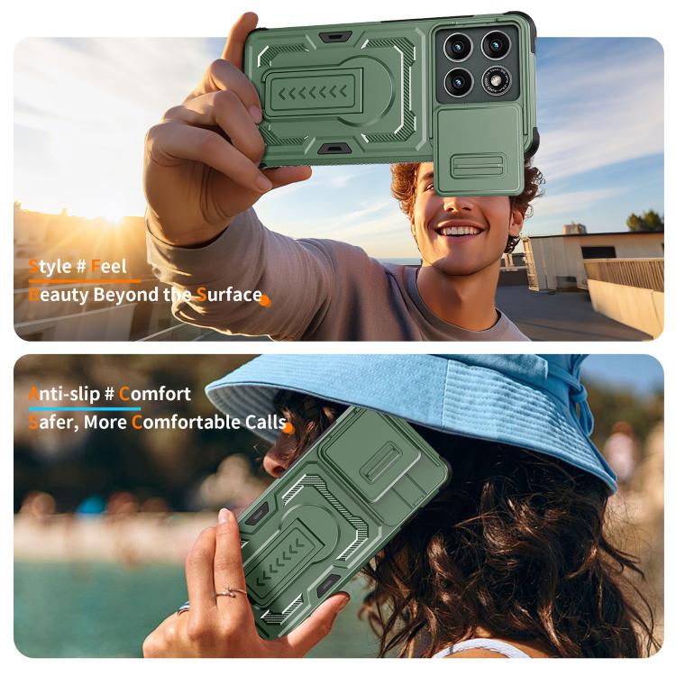 For Motorola Edge 5G 2025 / Edge 60 Pro Slid Camera Shield Invisible Holder PC Hybrid TPU Phone Case