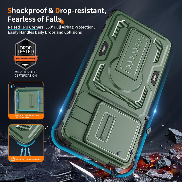 For Motorola Edge 5G 2025 / Edge 60 Pro Slid Camera Shield Invisible Holder PC Hybrid TPU Phone Case
