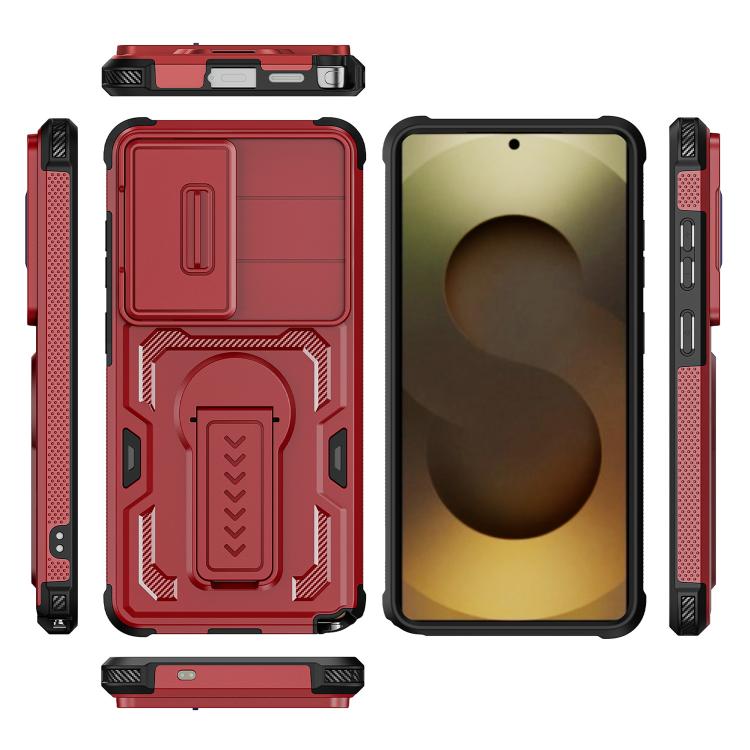 For Galaxy S26 Ultra 5G Slid Camera Shield Invisible Holder PC Hybrid TPU Phone Case