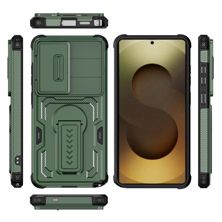 For Galaxy S26 Ultra 5G Slid Camera Shield Invisible Holder PC Hybrid TPU Phone Case