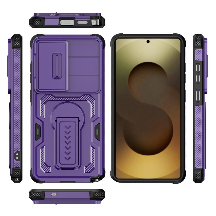 For Galaxy S26 Ultra 5G Slid Camera Shield Invisible Holder PC Hybrid TPU Phone Case