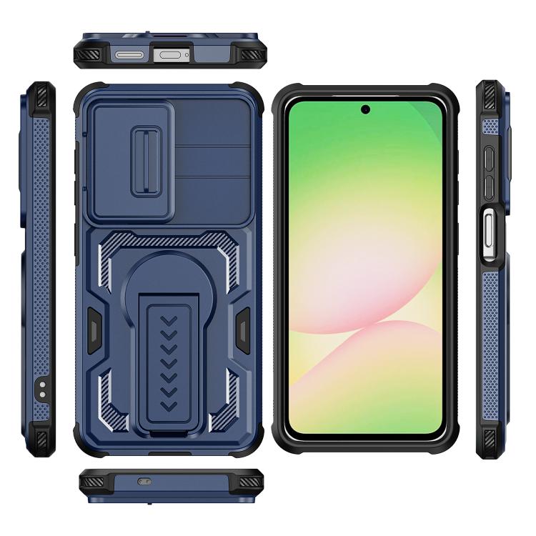 For Galaxy S26 5G Slid Camera Shield Invisible Holder PC Hybrid TPU Phone Case