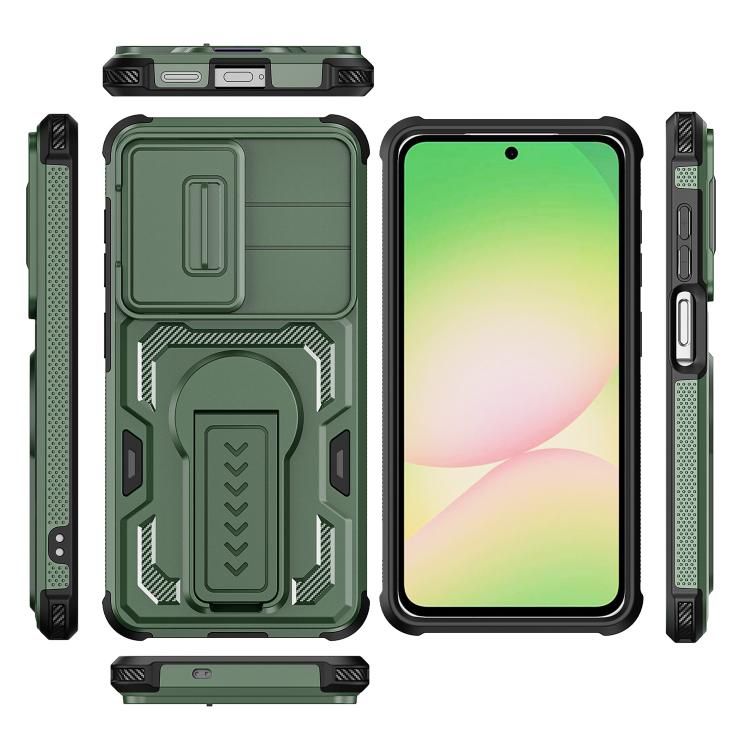 For Galaxy S26 5G Slid Camera Shield Invisible Holder PC Hybrid TPU Phone Case