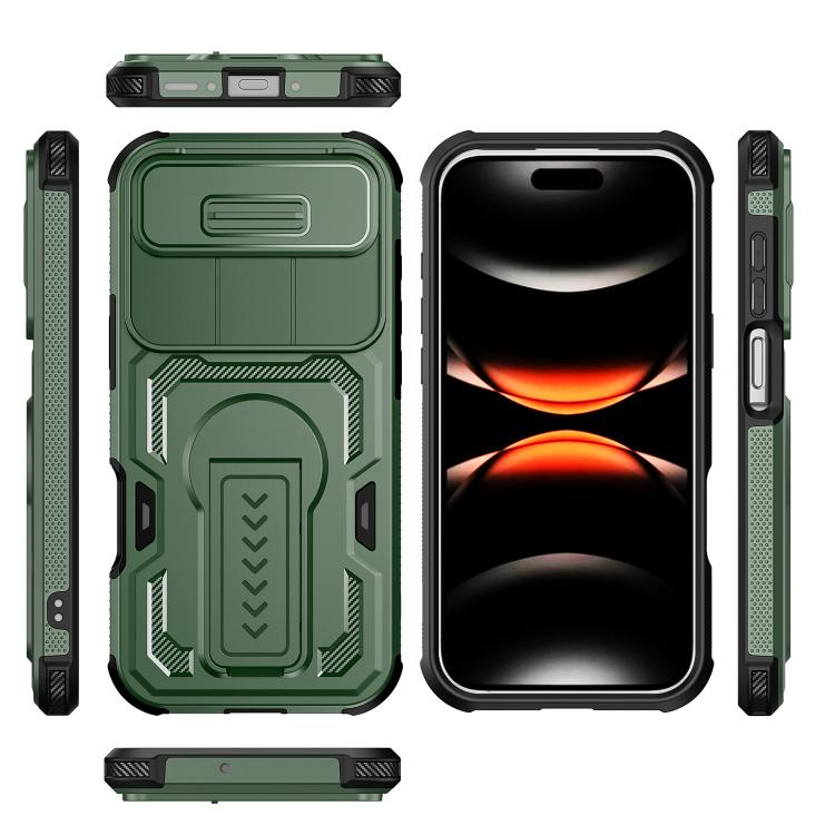 For iPhone Air Slid Camera Shield Invisible Holder PC Hybrid TPU Phone Case