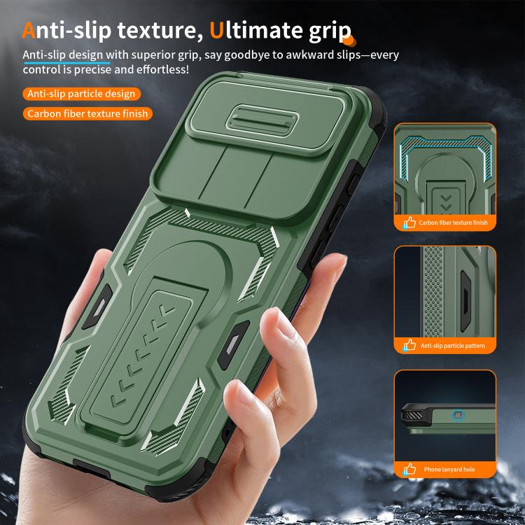 For iPhone Air Slid Camera Shield Invisible Holder PC Hybrid TPU Phone Case