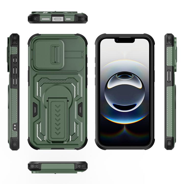 For iPhone 17e / 16e Slid Camera Shield Invisible Holder PC Hybrid TPU Phone Case