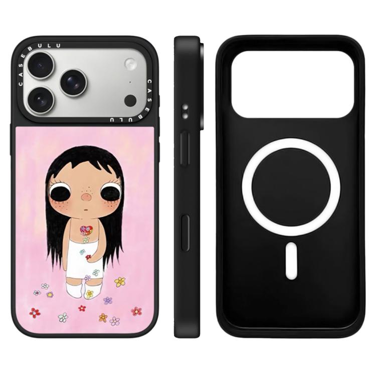 For iPhone 17 Pro Max YUY Series Pattern Camera Control Button Mirror Magnetic Phone Case