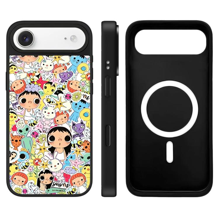 For iPhone Air YUY Series Pattern Camera Control Button Mirror Magnetic Phone Case