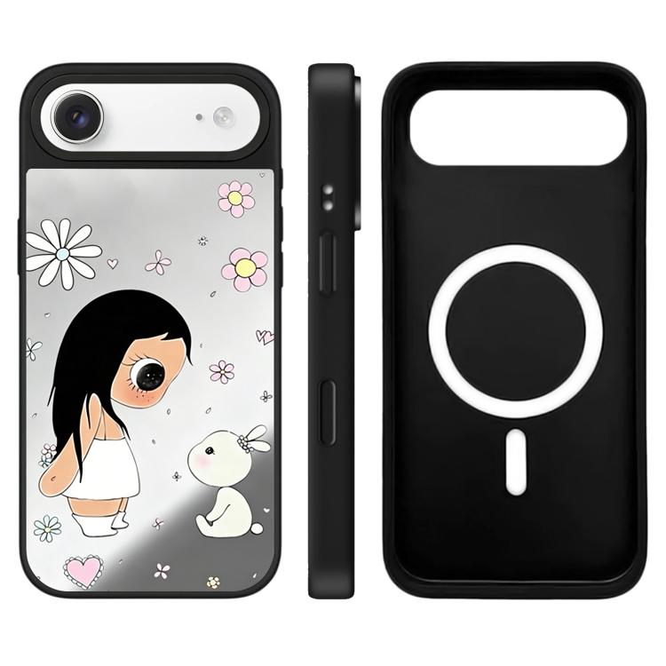 For iPhone Air YUY Series Pattern Camera Control Button Mirror Magnetic Phone Case