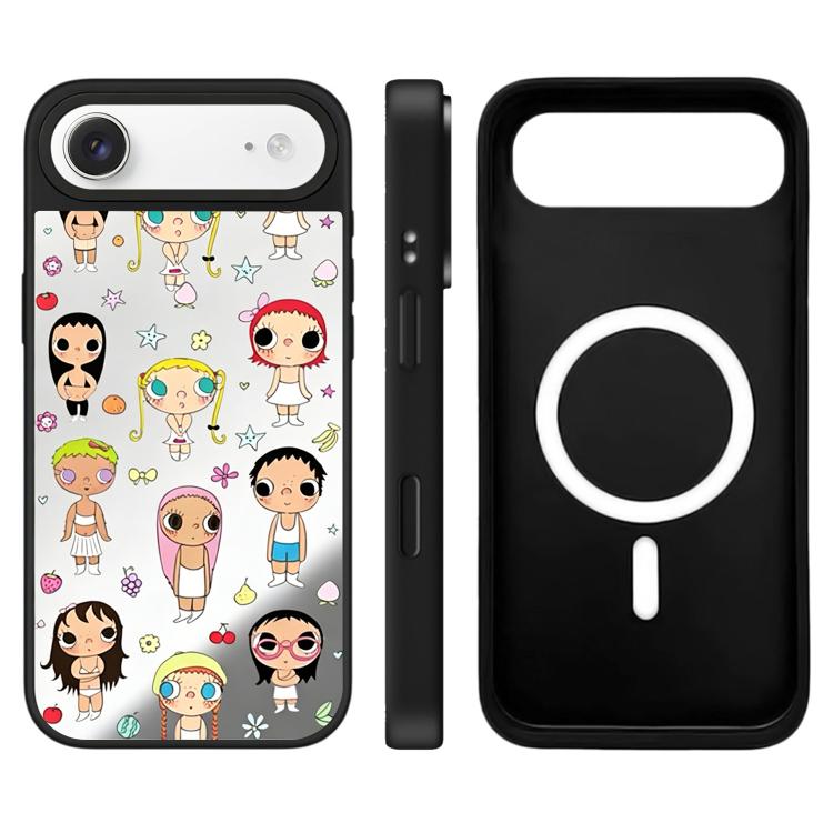 For iPhone Air YUY Series Pattern Camera Control Button Mirror Magnetic Phone Case