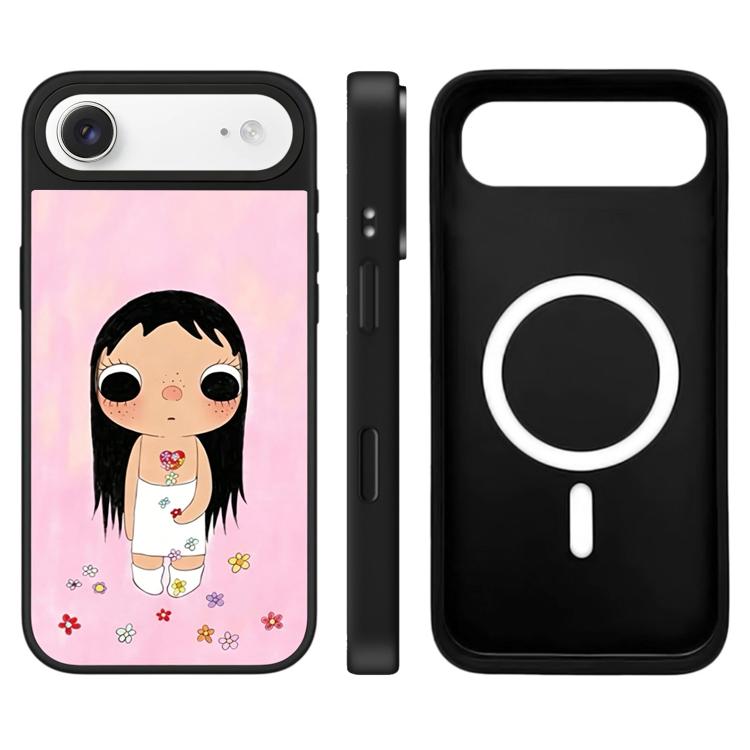 For iPhone Air YUY Series Pattern Camera Control Button Mirror Magnetic Phone Case