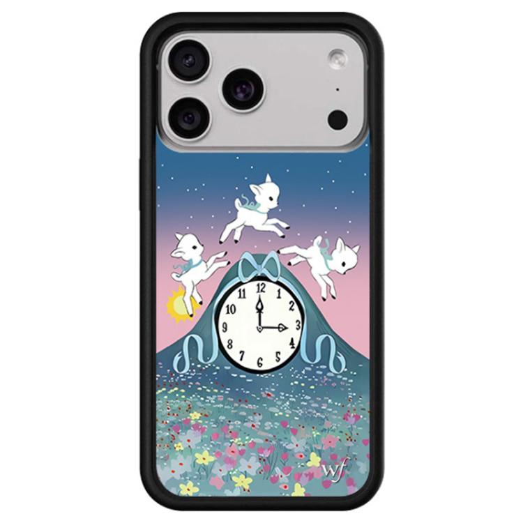 For iPhone 17 Pro Max WildFlow Clock Sheep Series Pattern Phone Case