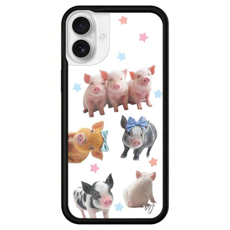 For iPhone 17 WildFlow Clock Sheep Series Pattern Phone Case