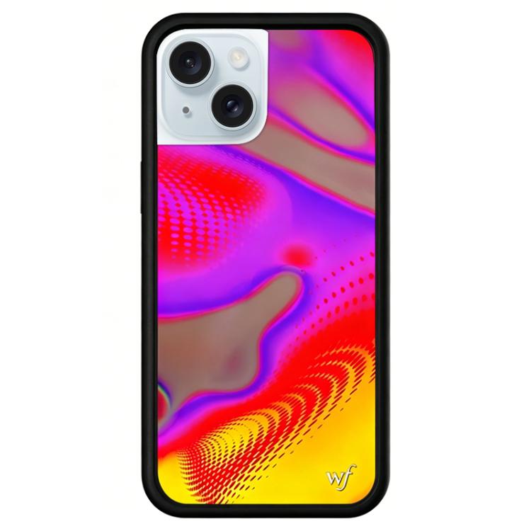 For iPhone 15 Plus WildFlow Clock Sheep Series Pattern Phone Case