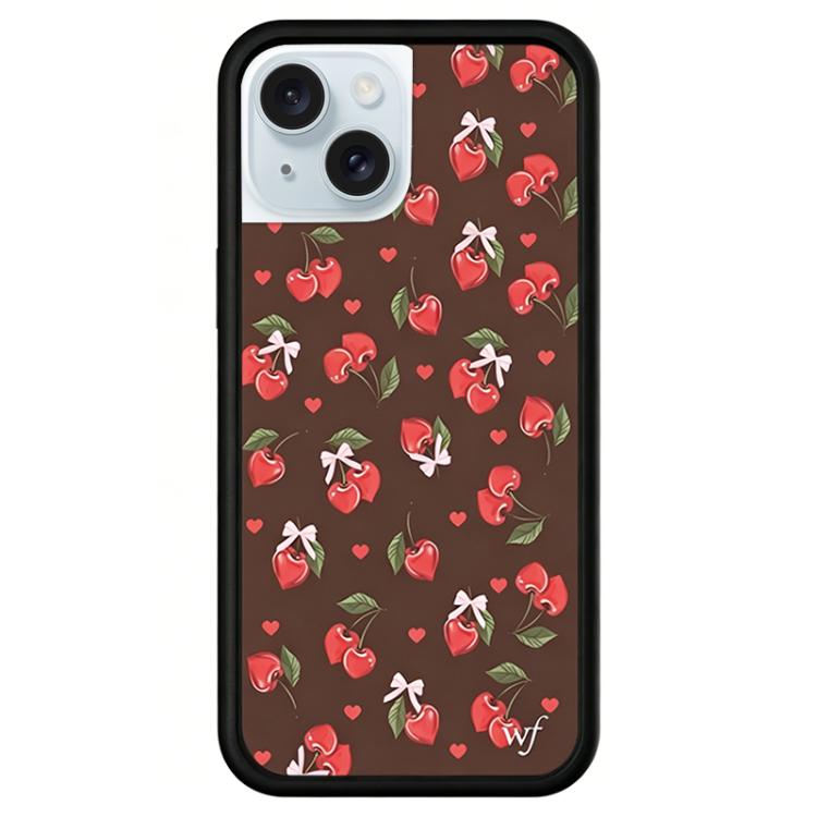 For iPhone 15 WildFlow Clock Sheep Series Pattern Phone Case