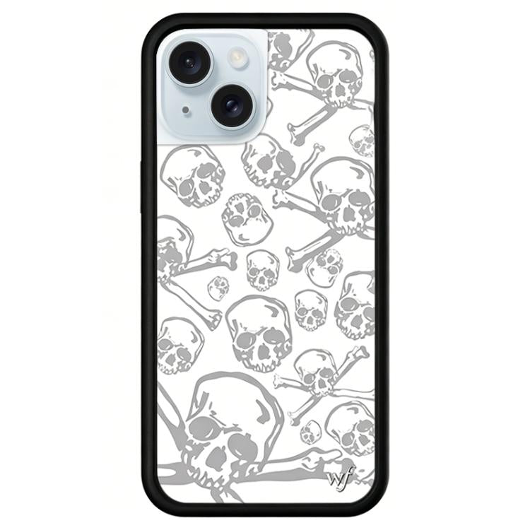 For iPhone 15 WildFlow Clock Sheep Series Pattern Phone Case