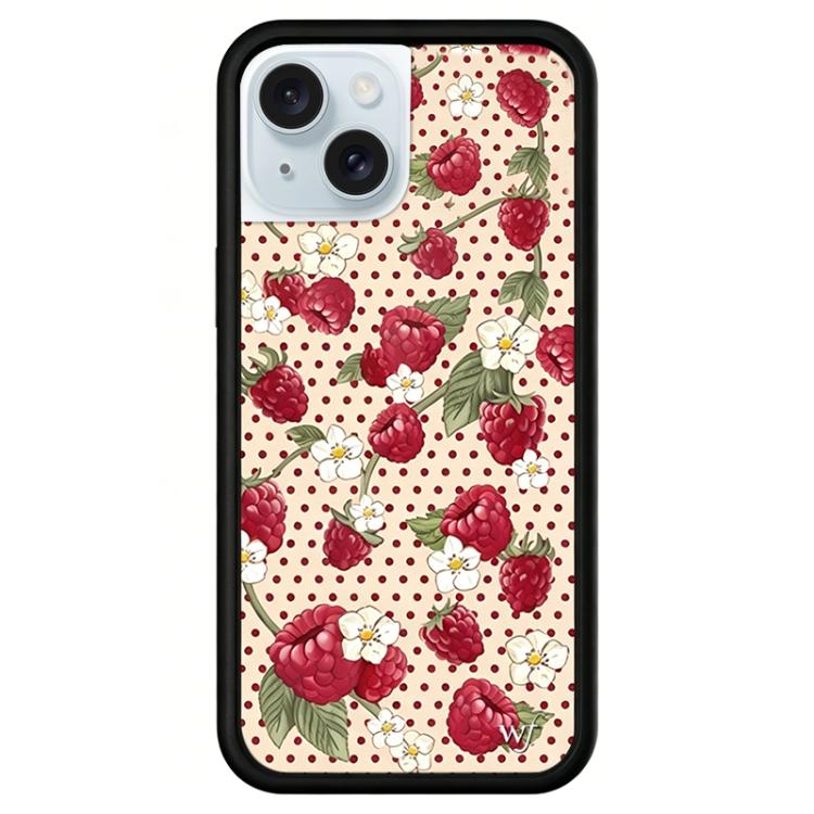For iPhone 15 WildFlow Clock Sheep Series Pattern Phone Case