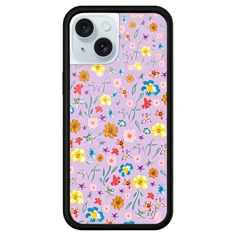 For iPhone 15 WildFlow Party Series Pattern Phone Case