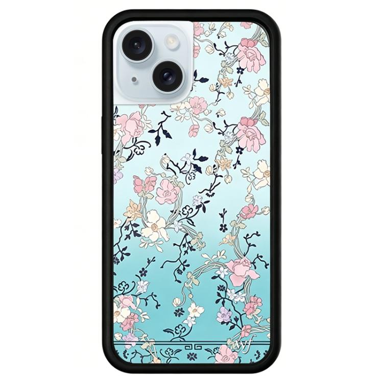 For iPhone 15 WildFlow Party Series Pattern Phone Case