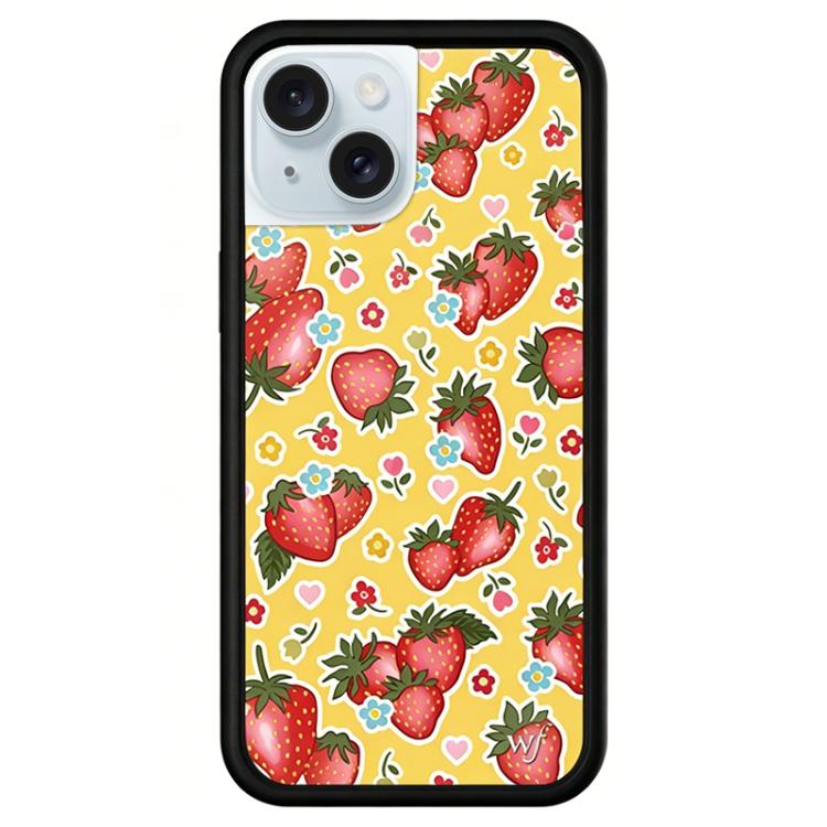 For iPhone 15 WildFlow Party Series Pattern Phone Case