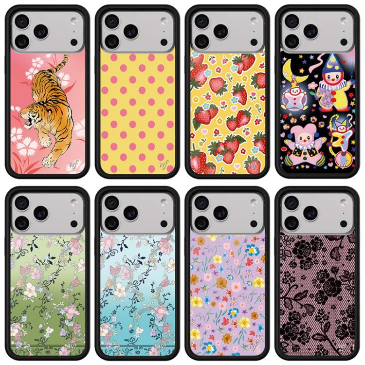For iPhone 15 Plus WildFlow Party Series Pattern Phone Case
