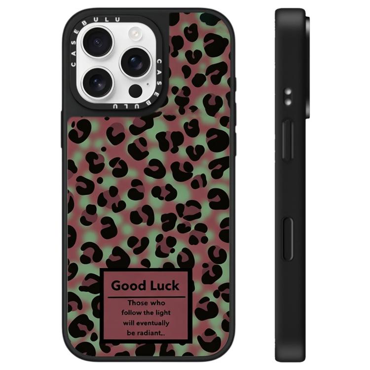 For iPhone 16 Pro Max Stars Leopard Series Pattern Mirror Phone Case