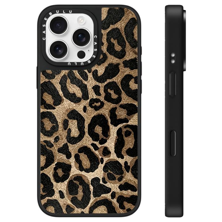 For iPhone 16 Pro Max Stars Leopard Series Pattern Mirror Phone Case