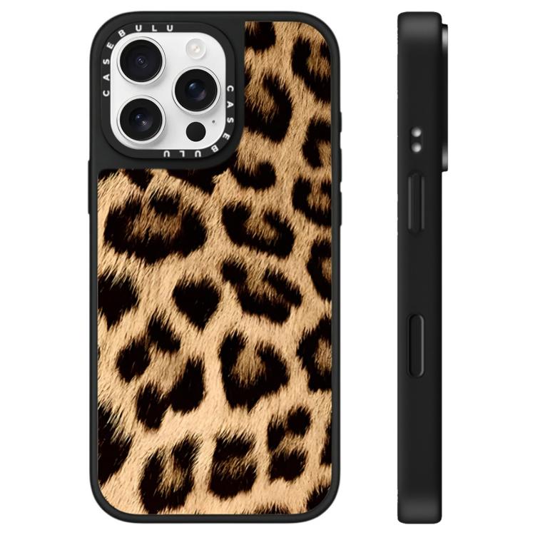 For iPhone 16 Pro Max Stars Leopard Series Pattern Mirror Phone Case