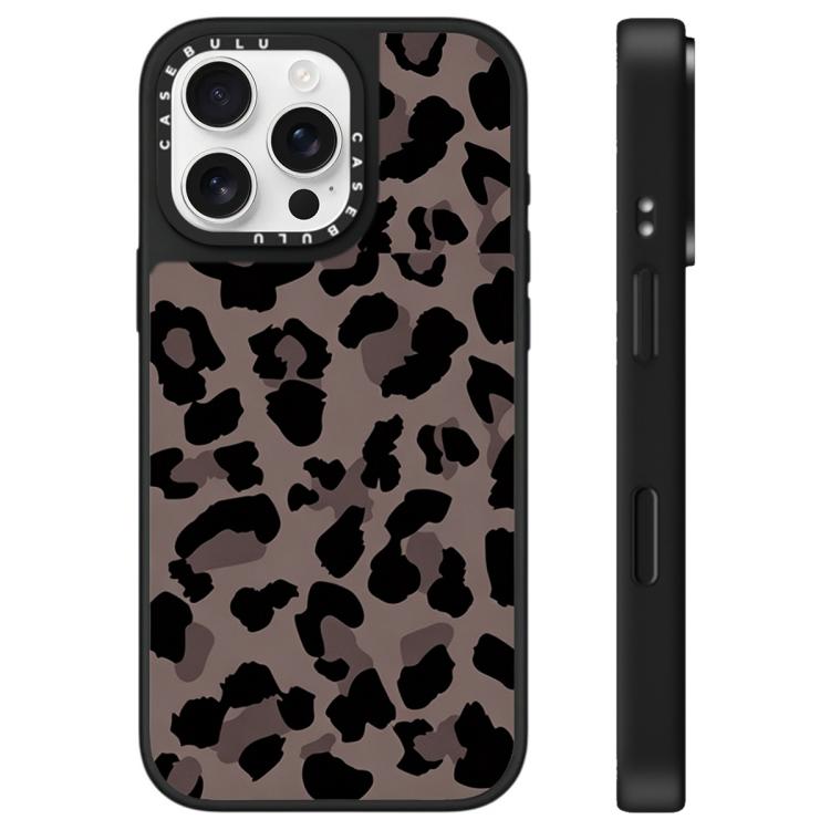 For iPhone 16 Pro Max Stars Leopard Series Pattern Mirror Phone Case