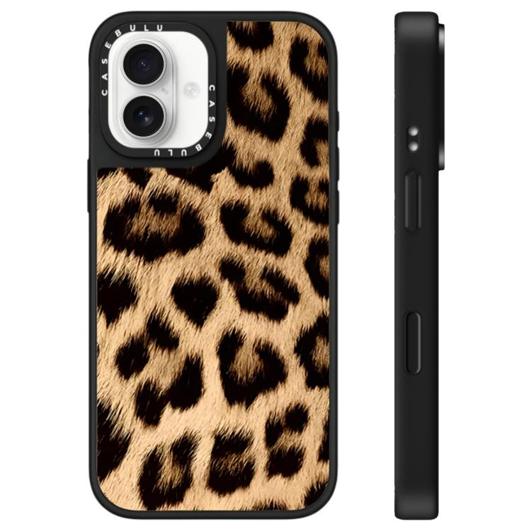 For iPhone 16 Stars Leopard Series Pattern Mirror Phone Case