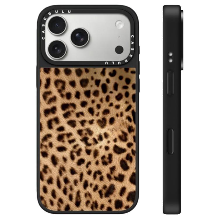 For iPhone 17 Pro Max Stars Leopard Series Pattern Camera Control Button Mirror Phone Case