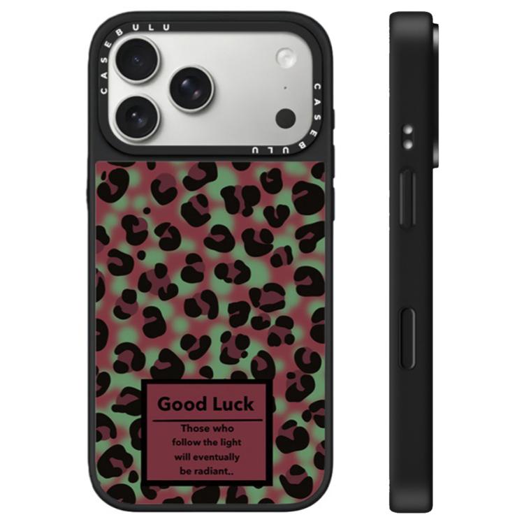 For iPhone 17 Pro Max Stars Leopard Series Pattern Camera Control Button Mirror Phone Case