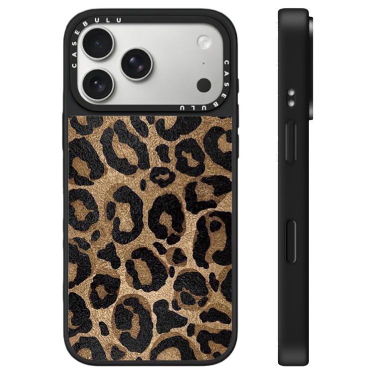 For iPhone 17 Pro Max Stars Leopard Series Pattern Camera Control Button Mirror Phone Case