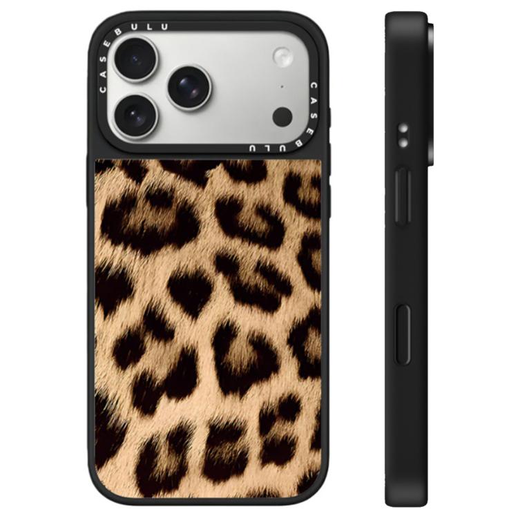 For iPhone 17 Pro Max Stars Leopard Series Pattern Camera Control Button Mirror Phone Case