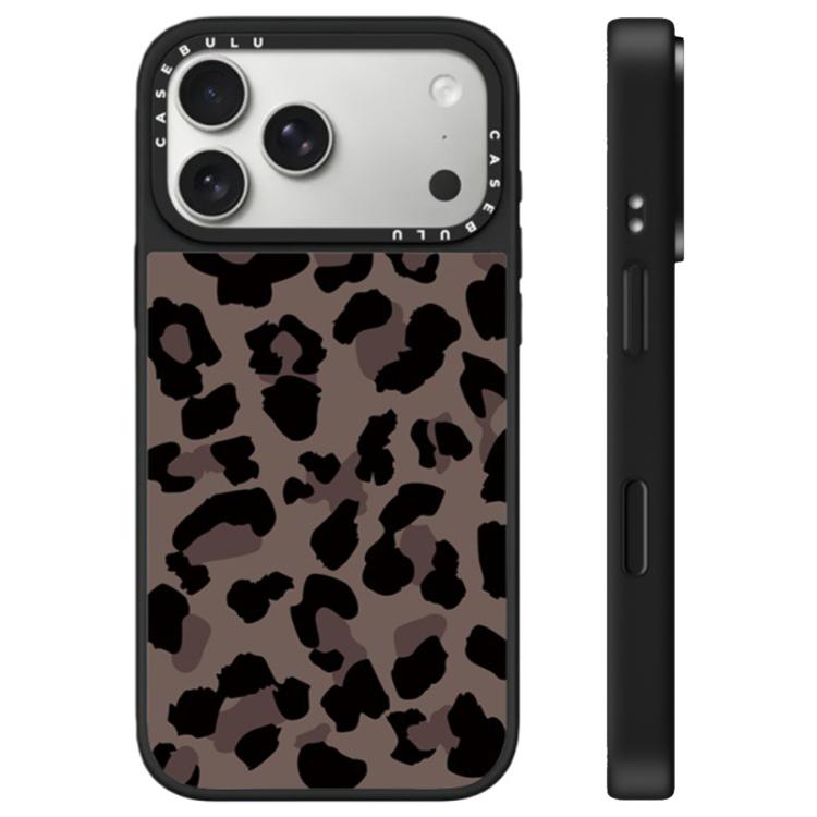 For iPhone 17 Pro Max Stars Leopard Series Pattern Camera Control Button Mirror Phone Case