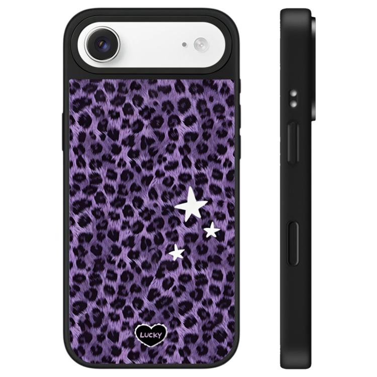 For iPhone Air Stars Leopard Series Pattern Camera Control Button Mirror Phone Case
