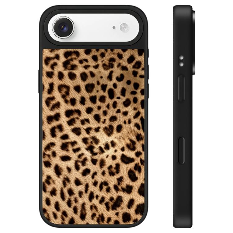 For iPhone Air Stars Leopard Series Pattern Camera Control Button Mirror Phone Case