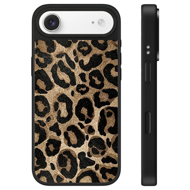 For iPhone Air Stars Leopard Series Pattern Camera Control Button Mirror Phone Case