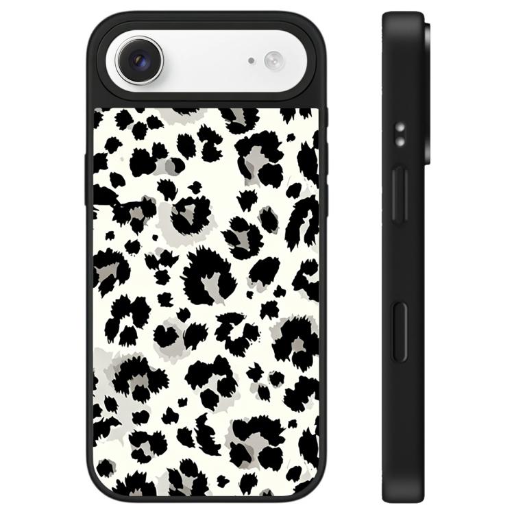 For iPhone Air Stars Leopard Series Pattern Camera Control Button Mirror Phone Case